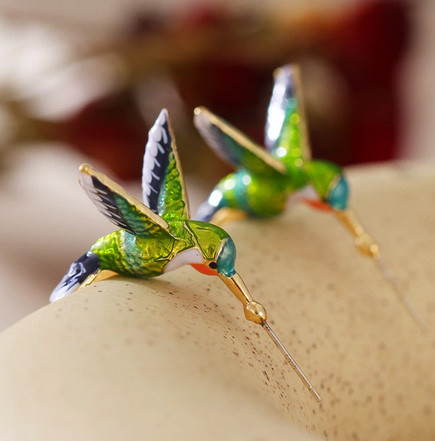 Серьги женские красивые Колибри Киев - изображение 2