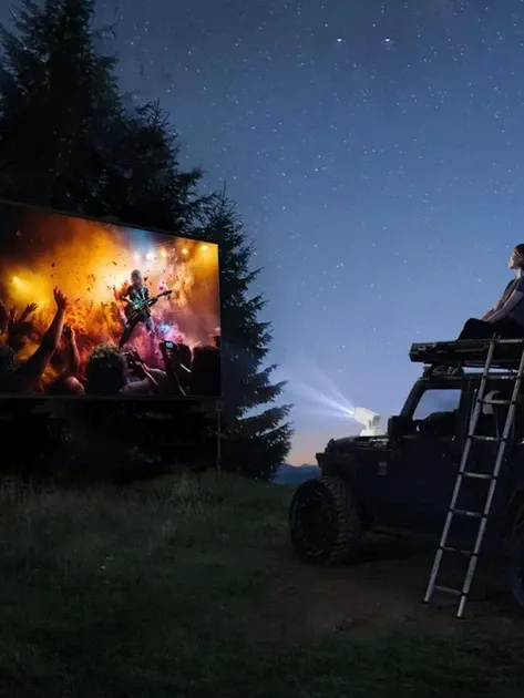 Портативний акумуляторний проектор Q7 Wi-Fi 720p з автофокусом і батареєю 4000 мА·год Одеса - фото 7