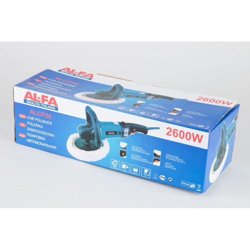 Полірувальна машинка AL-FA ALCP26 – італійська якість, (2600 Вт,з регулятором)Італія Львів - фото 3