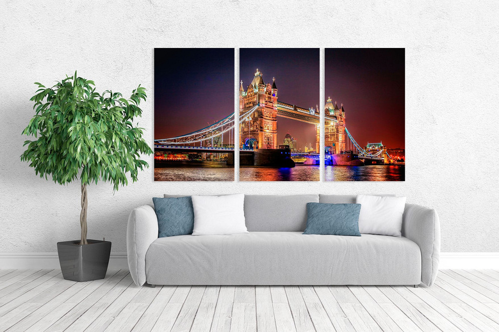 Модульная картина в гостиную / спальню  Лондон   ART-257_3A Киев - изображение 2