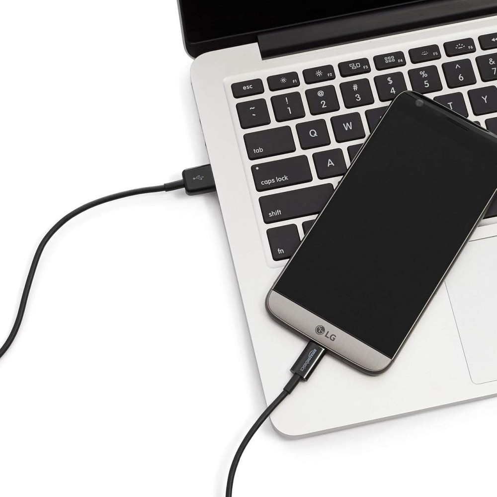 Кабель AmazonBasics USB Type-C to USB-A 2.0 0,9 м чёрный для зарядки и передачи данных Киев - изображение 7