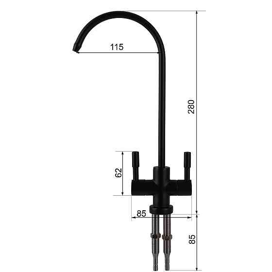 Кран для зворотного осмосу Globus Lux Lazer GLLR-76A-BB Київ
