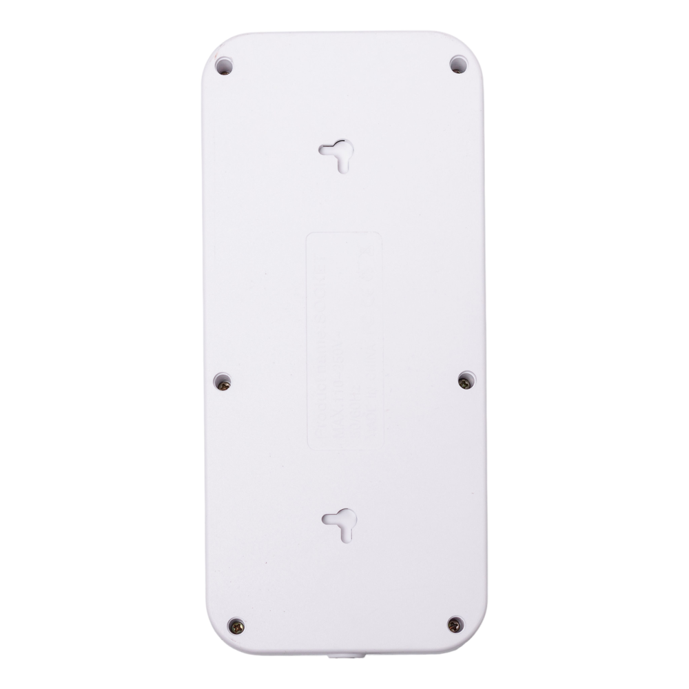 Мережевий фільтр подовжувач F06U на 6 розеток 4 USB 1 Type-C та кнопкою відключення 3 м Білий HP-5-23 Київ - фото 17