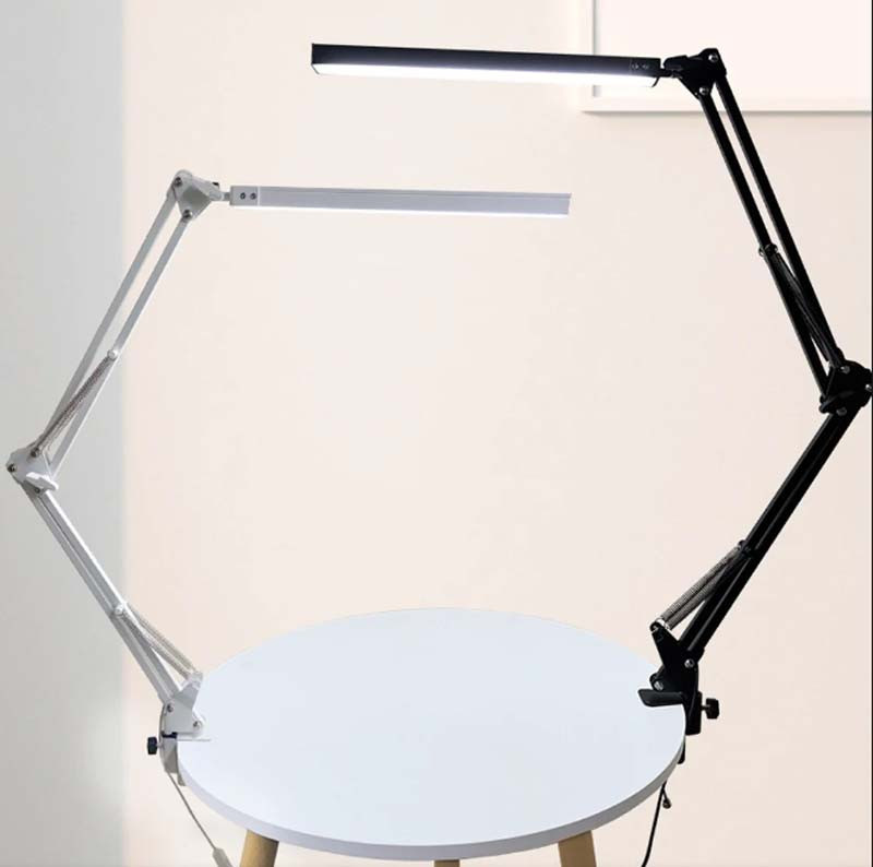 Настільна чорна лампа на струбцині Київ - фото 13