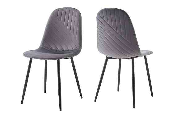 Стілець Яріс чорний/велюр сірий, G062-40 Київ