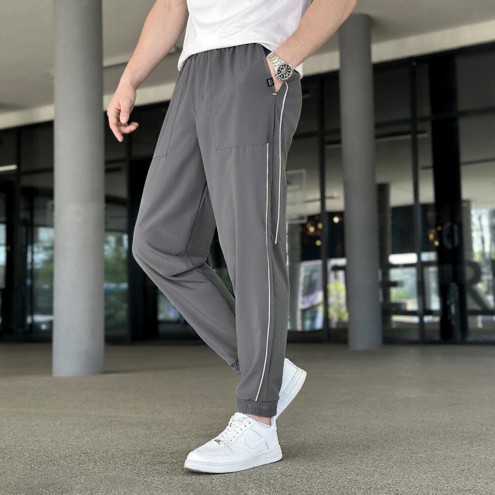 Мужские легкие джогеры из софта темно-серые Pobedov Weekend Киев - изображение 7