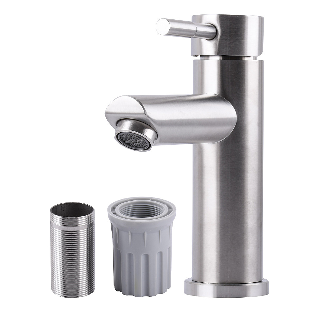 Змішувач для умивальника EcoMIX AISI-101-WH Луцк - изображение 6