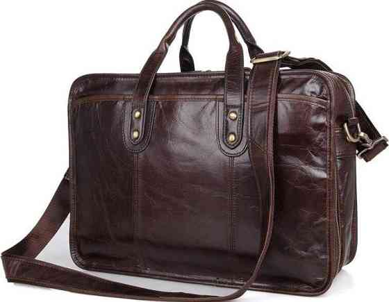 Сумка Vintage 14539 з натуральної шкіри Коричнева Київ