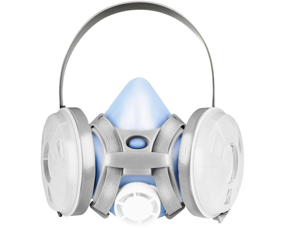 Респиратор с 2-мя аэрозольными круглыми фильтрами Р2 (N95) крепление фильтра резьба Антоніо Маск Полтава - изображение 1