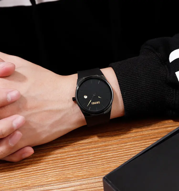 Наручний кварцовий годинник Skmei 1509 Чорний Вінниця - фото 3