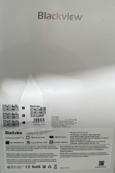 Планшет Blackview Tab 11 se 8/128Gb. Киев - изображение 2