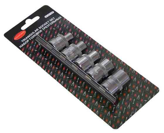 Набор головок для ремонта топливных насосов а/м(М5-8мм,М6-10мм, М8-12мм, М10-15мм, М12-16.5мм), в блистере ROCKFORCE RF-4011225 Одесса