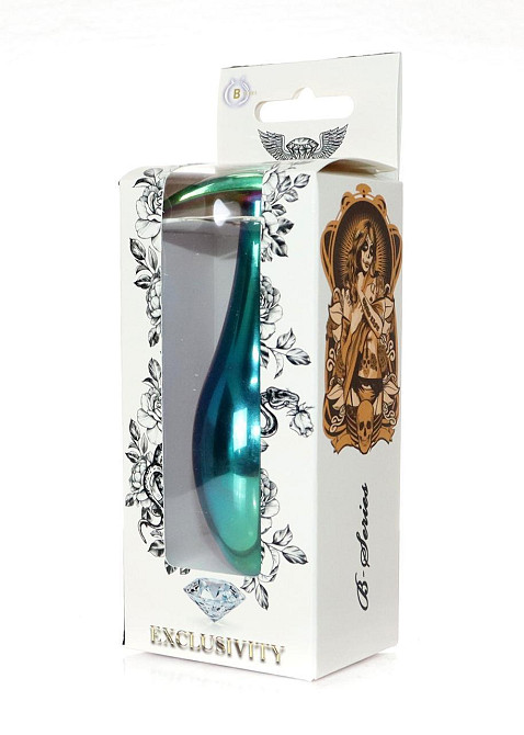 Анальная металлическая пробка Plug-Jewellery Multicolour PLUG- Clear L Sex Aura Киев - изображение 3