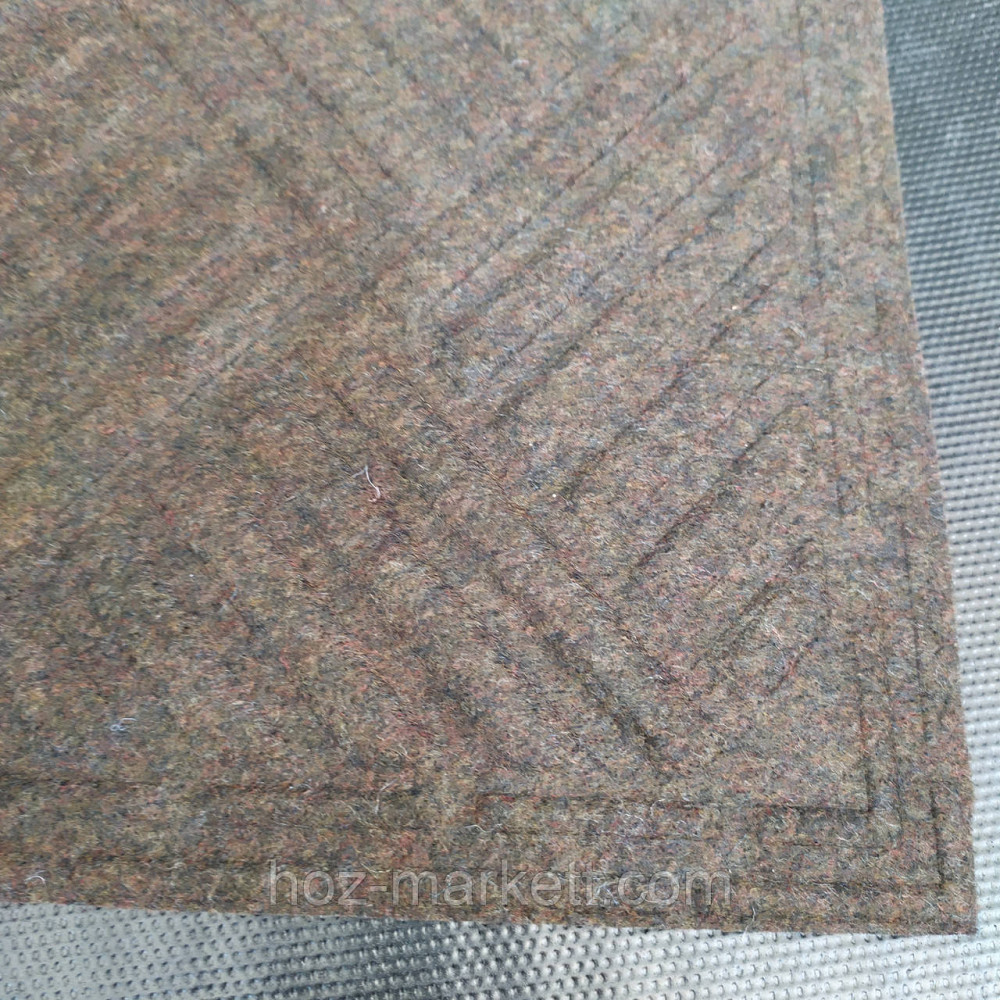 Коврик 90 х 60 см прорезиненный с ворсом в прихожую коричневый Харьков - изображение 10