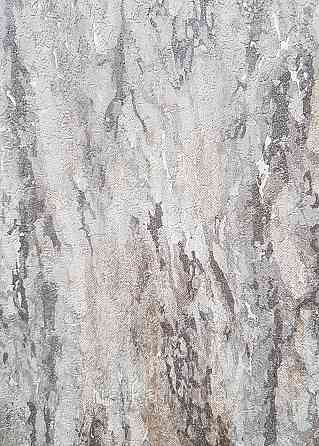 Шпалери вінілові на флізеліні гарячого тиснення DU&KA 1.06х10 вензель основа під штукатурку сірі коричневі Київ