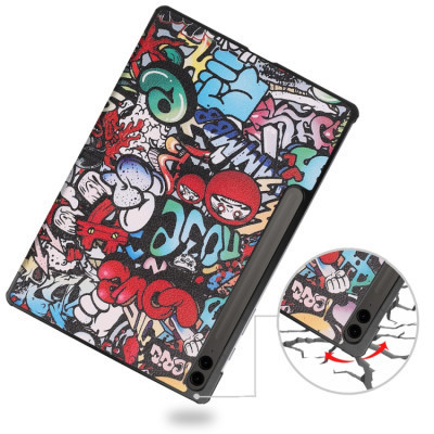 Чехол для планшета BeCover Smart Case Samsung Tab S9 Plus (SM-X810/SM-X816)/S9 FE Plus (SM-X610/SM-X616) 12.4" Graffiti (710377) Винница - изображение 4