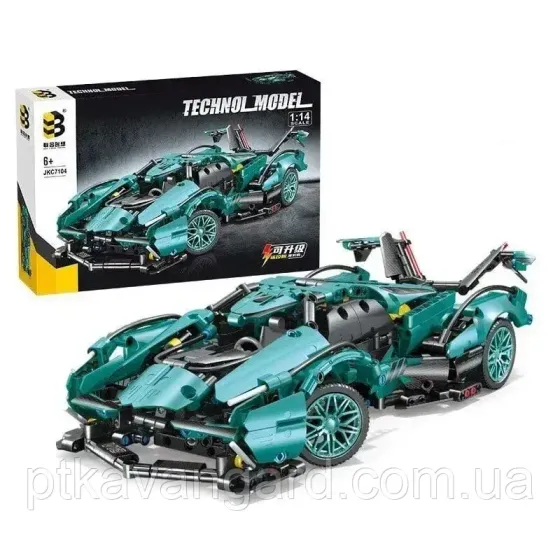 Конструктор автомобиль Ламборгини Визион Гран Туризмо 1028 деталей 1:14 Техник JKC 7104 бирюзовый Хмельницкий