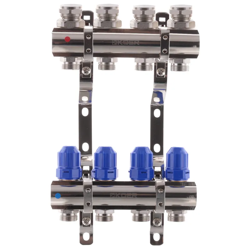 Коллекторный блок с термостатич. клапанами Koer KR.1100-04 1”x4 ways (KR2630) Киев - изображение 1