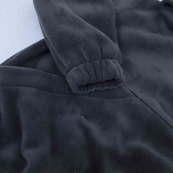 Дитячий теплий костюм із полотру флісу (худі з капюшоном + штани) Графіт 92 Кам'янець-Подільський