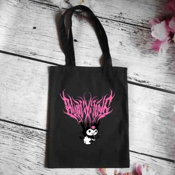 Еко сумка шоппер аніме з принтом Куроми 39х34 см (Чорний) Вінниця