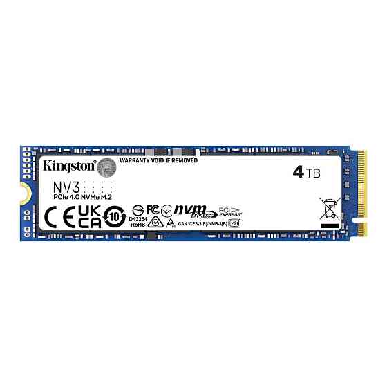 Накопитель SSD M.2 Kingston NV3 4000GB NVMe 2280 PCIe 4.0 x4 3D NAND Одесса