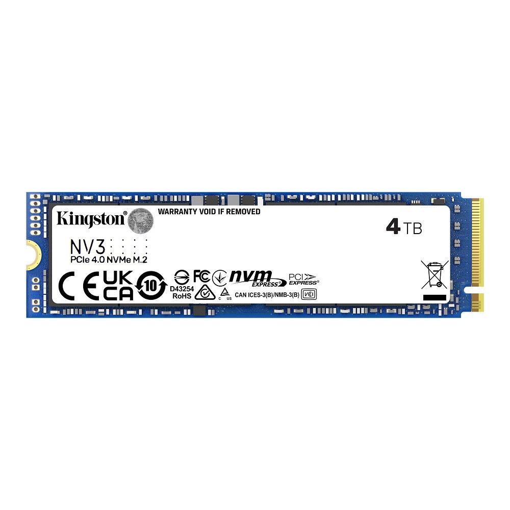 Накопитель SSD M.2 Kingston NV3 4000GB NVMe 2280 PCIe 4.0 x4 3D NAND Одесса - изображение 1