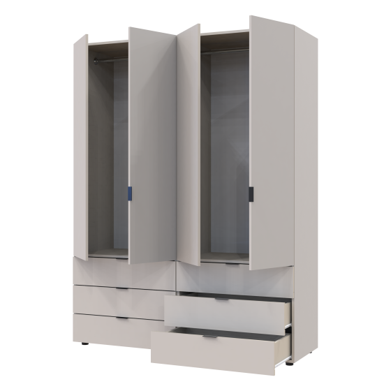 Комплект шкафов для одежды Doros Гелар (2 шт.) 155х49,5х203,4 см Кашемир (DRS-011238) Львов