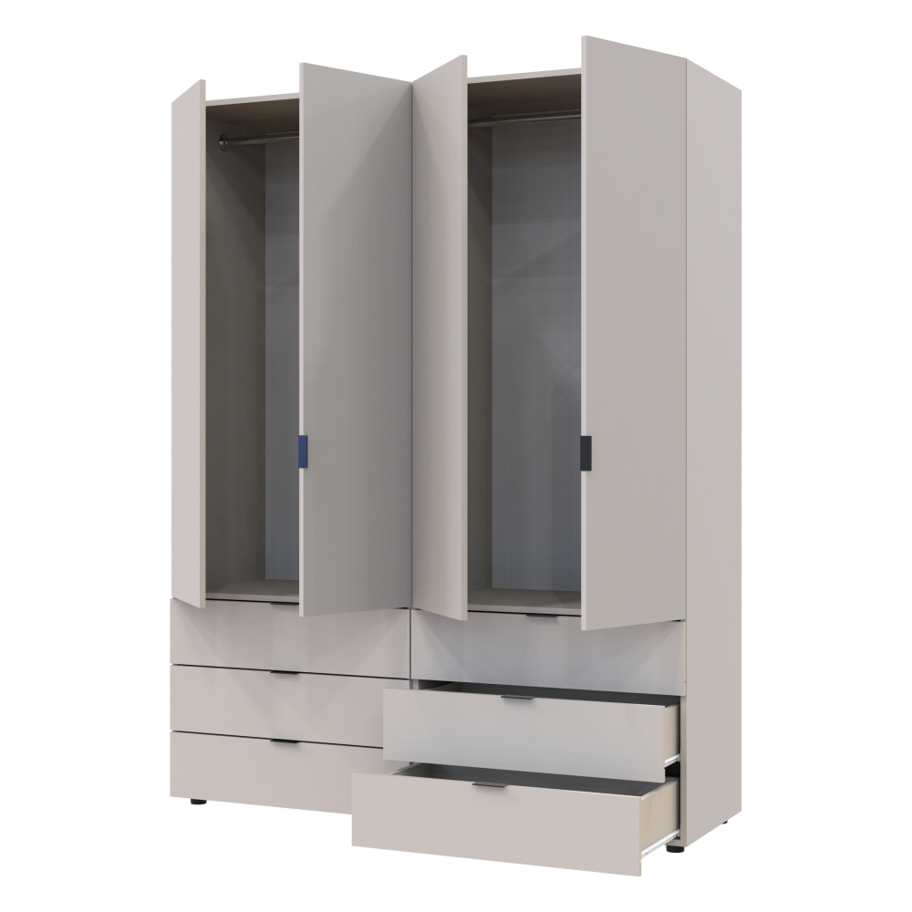 Комплект шкафов для одежды Doros Гелар (2 шт.) 155х49,5х203,4 см Кашемир (DRS-011238) Львов - изображение 4