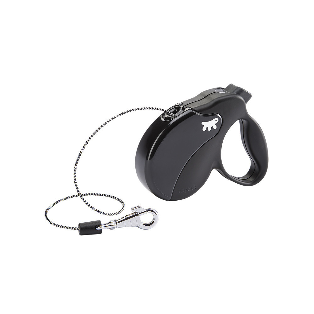 Поводир - рулетка для собак з шнуром Ferplast Amigo Cord (Ферпласт Аміго Корд) 12 х 3 x h 10 см - MINI, чорний Запоріжжя - фото 1