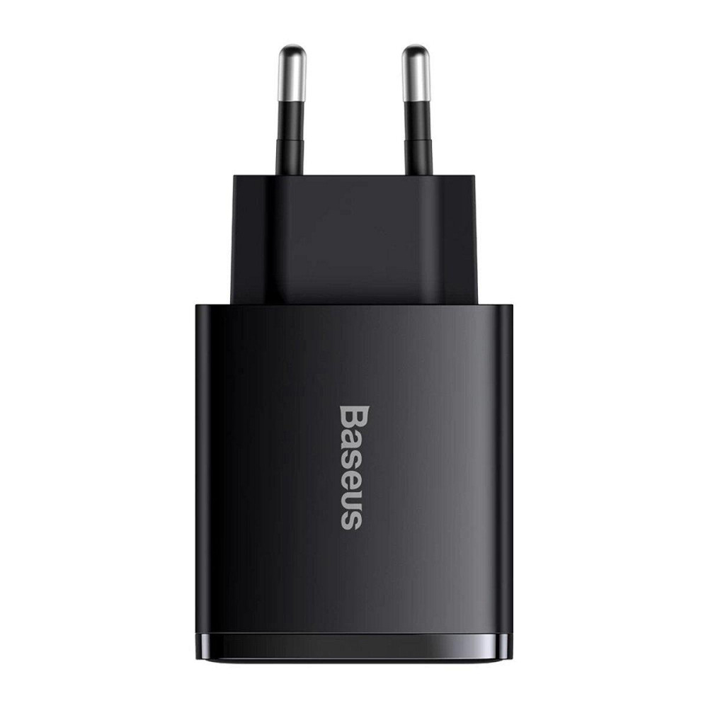 Мережевий зарядний пристрій Baseus Compact Quick Charger 2U+C 30W EU, колір чорний CCXJ-E01 Одеса - фото 1
