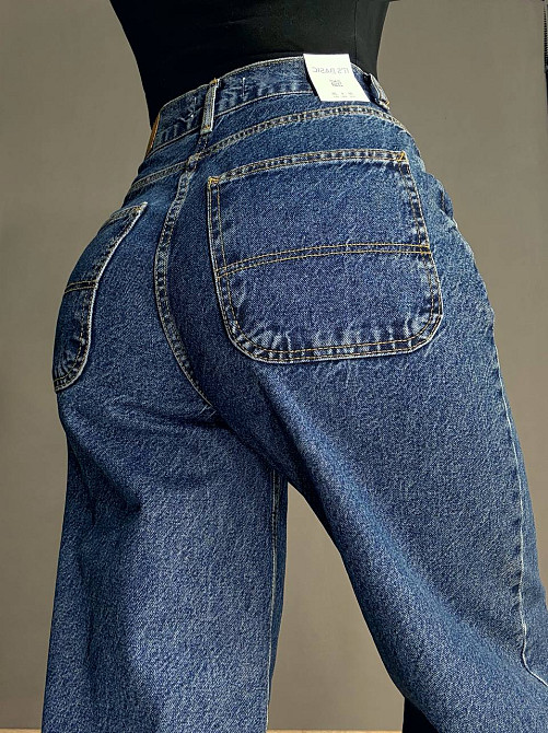 Джинси жіночі Its Basic 2952-1 банани скейтери косі кишені сині, синій, 38, 38, 80 см, 112 см Київ - фото 15