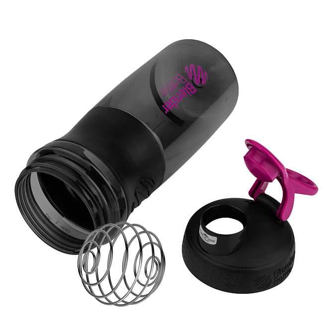Шейкер спортивний (пляшка) BlenderBottle SportMixer Flip 28oz/820ml Black/Pink Каменское - изображение 6
