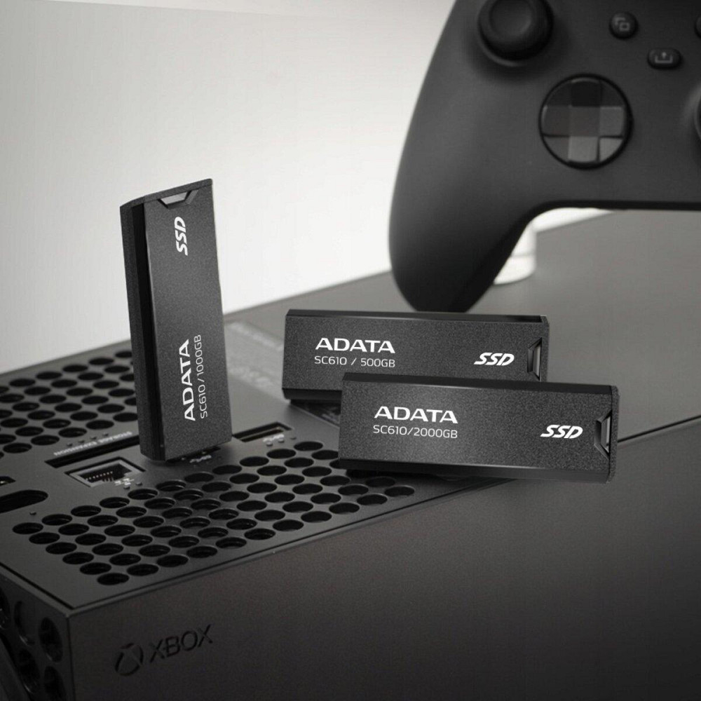SSD диск портативный внешний накопитель ADATA SC610 1TB USB 3.2 550/500Mb/s Black SC610-1000G-CBK/RD Одесса - изображение 6