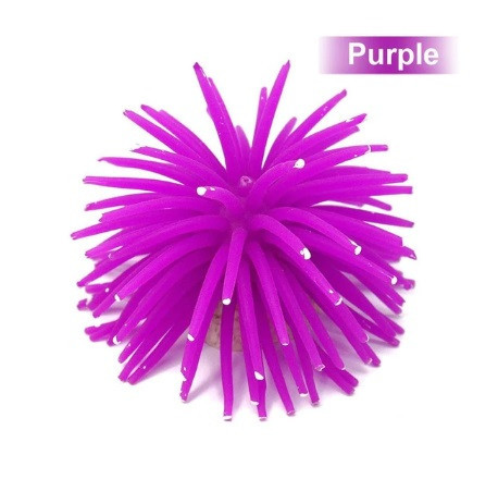 Декор для акваріума Морський їжак 7 см фіолетовий Київ - фото 2