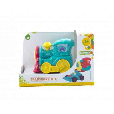 Развивающая игрушка Baby Team инерционный поезд бирюзовый (8620_паровозик_бирюзовый) Винница