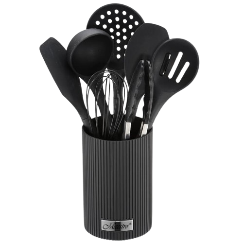 Набір кухонного приладдя 8 предметів чорний MR-1542-BLACK Maestro Житомир - фото 2