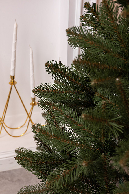 Штучна ялинка 1,5 м зелена, новорічна ялина Різдвяна ніч SOK-3-3 Коломия - фото 4