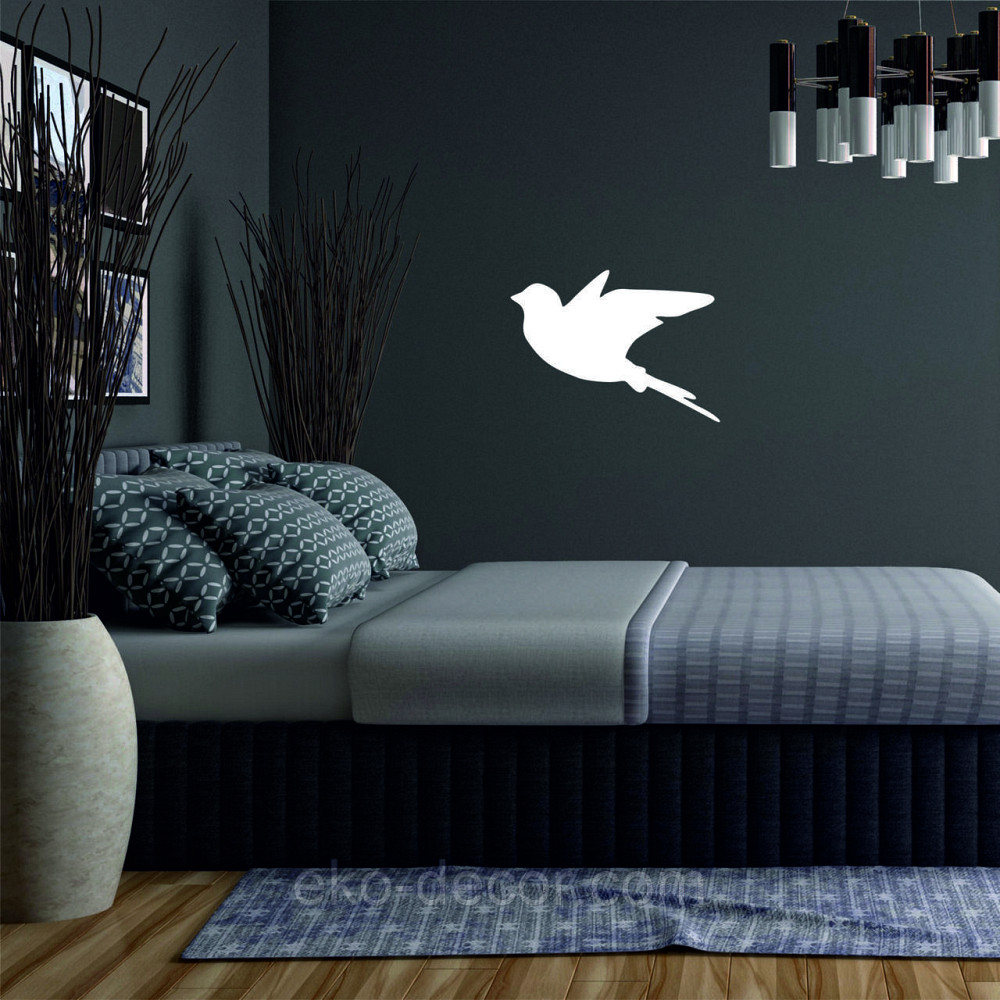 Декоративное настенное Панно «Птичка» Декор на стену(цена за 1шт) 30*21 см, Белый Киев - изображение 5