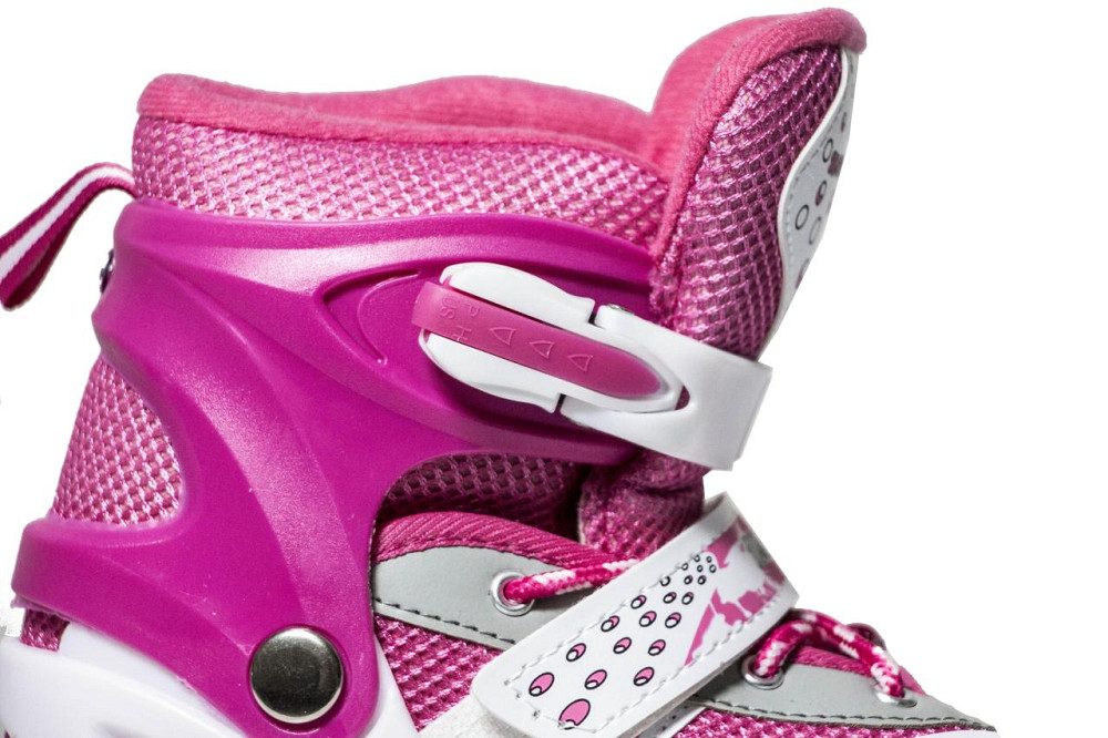 Комплект роликів (з переставними колесами) із захистом та шоломом Happy. Малина кольору. Розмір 29-33 Одеса - фото 6