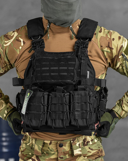 Плитоноска чорна Турція АСДАГ asdg броник 4 скидання Одеса - фото 1