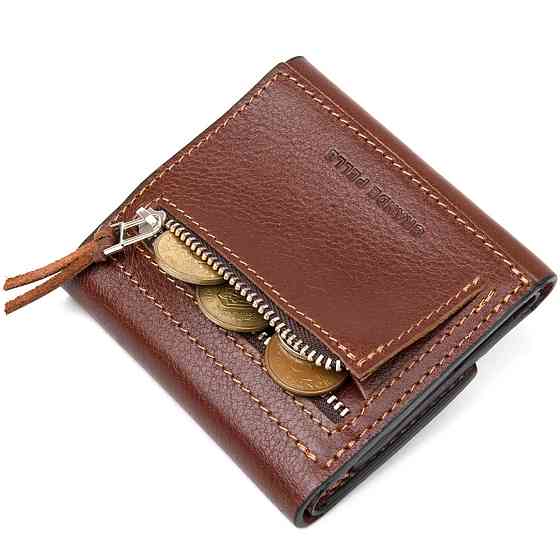 Оригинальное портмоне для мужчин GRANDE PELLE 11464 Коричневый Киев