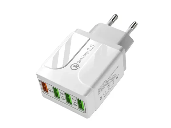 Зарядний пристрій 220В 3,5А QC3.0 USBx4 Quick Charger 34-2 для портативних пристроїв Київ