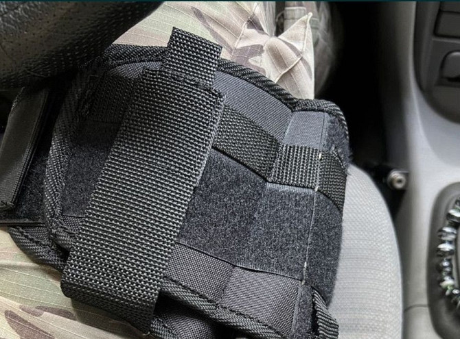 Кобура стегнова чорна з поясним кріпленням універсальна Cordura Київ - фото 12