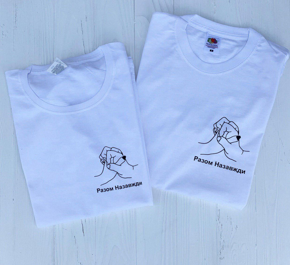 Парные футболки для парня и девушки  L, XXXl Черновцы - изображение 1