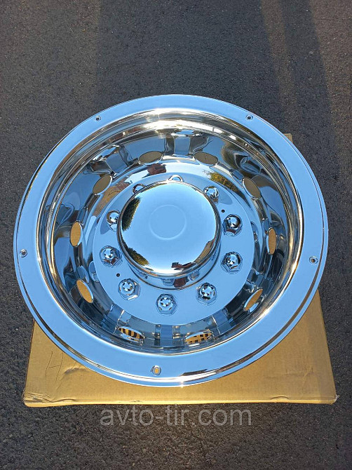 Ковпак колеса глибокий задній 22.5  (нержавійка) ведуча вісь Ковпак  задній 22.5 Ковпак 22.5 Луцьк - фото 2