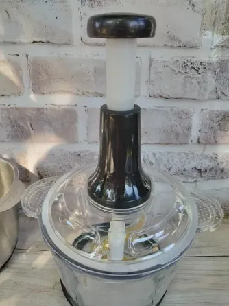 Измельчитель кухонный Zepline ZP-00219 комплект с 2 чашами стекло и металлическая 3.2 л чоппер 3000 Вт Коломыя