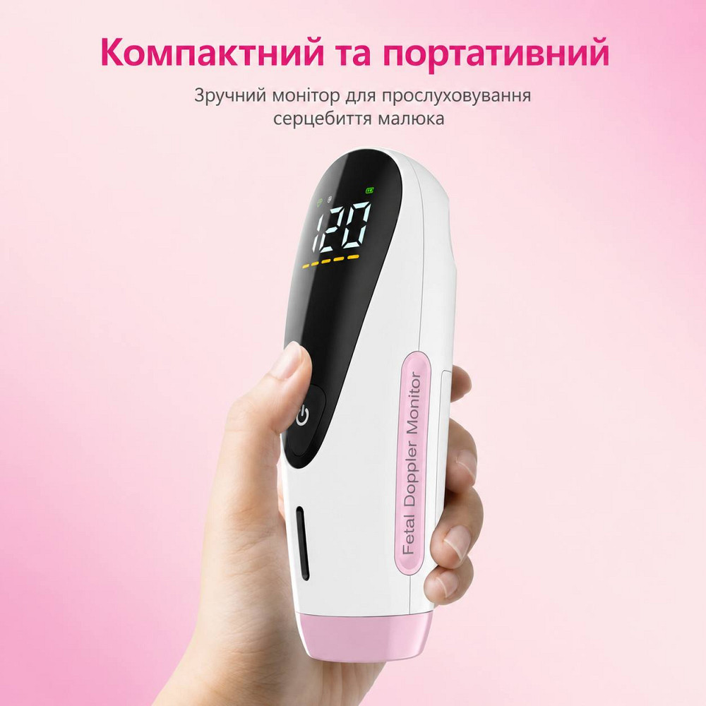 Доплер для беременных ультразвуковой фетальный портативный устройство для прослушивания сердцебиения плода монитор сердечного ритма ребенка частота 3М Кривой Рог - изображение 1