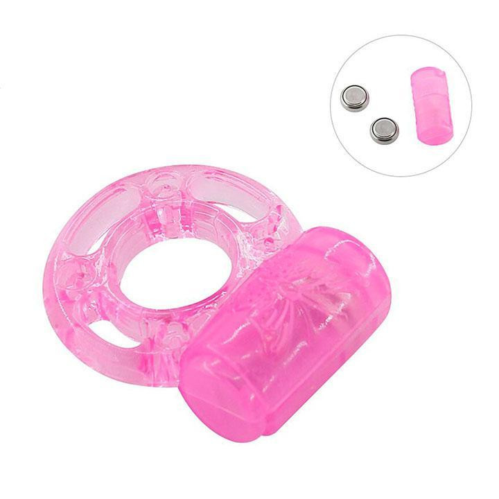 Еластичне ерекційне кільце з вібрацією - Рожевий Вінниця - фото 3