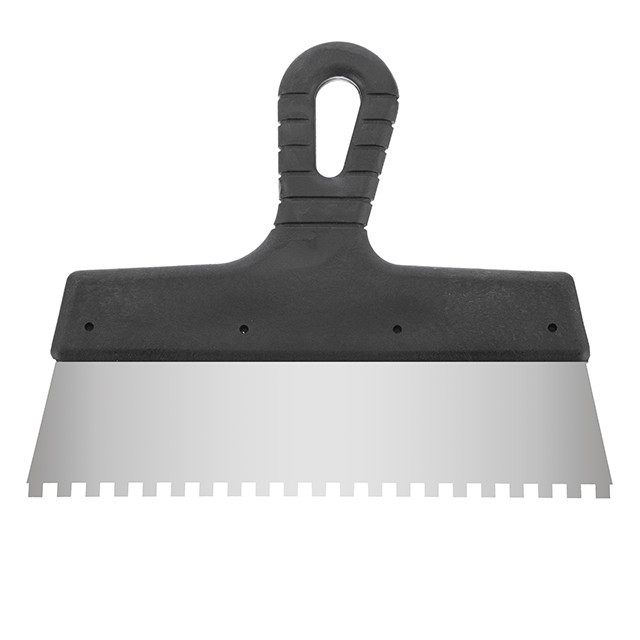 Шпатель із нержавіючої сталі, 250 мм, зуб: 6×6 мм INTERTOOL KT-2256 Киев - изображение 1