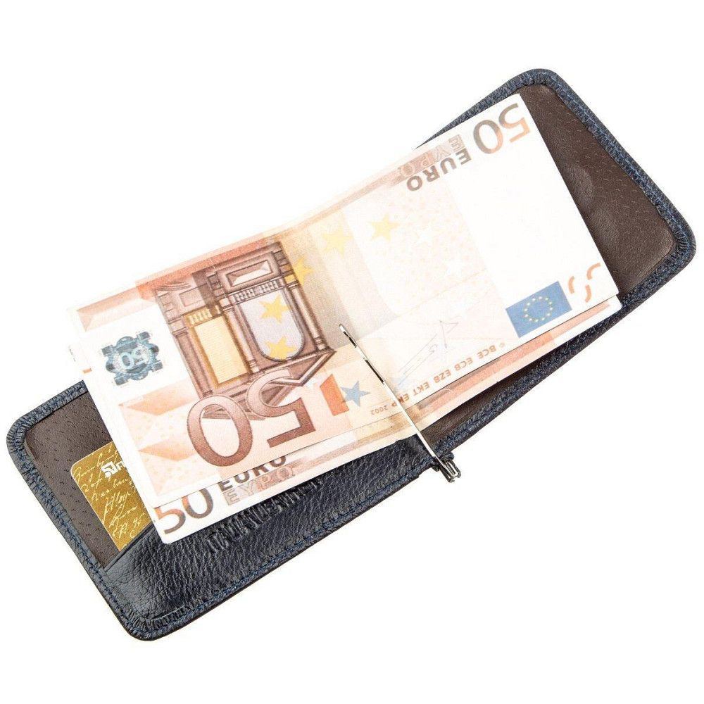 Практичный зажим для мужчин на магните ST Leather 18939 Синий Киев - изображение 4